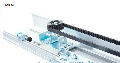 O quadro de alumínio de prata automatizou a transmissão de nylon durável da correia da porta deslizante