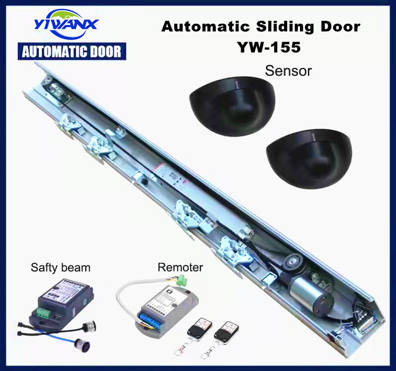OEM Sistema de operador automático de porta deslizante para porta de vidro sem quadro