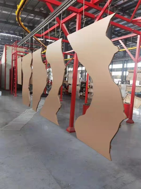 Folheado de alumínio esculpido perfurado para parede de decoração, painel de folheado de metal