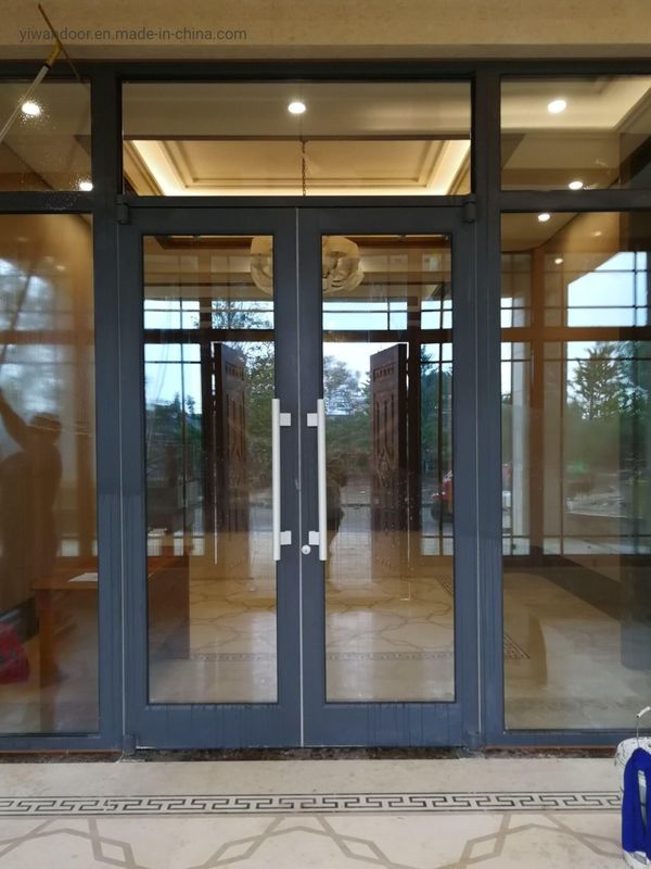 Alumínio de aço inoxidável Exterior Duplo piso de mola automática de balanço Portas 72x96 ODM