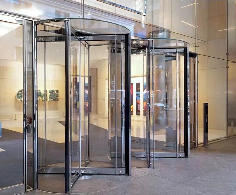 Porta de acesso rotativa automática de longa duração com motor e superfície acabados fabricados na Alemanha