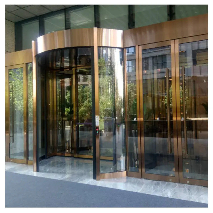 Porta giratória automática de frequência de tensão AC220/50Hz para edifícios de escritórios
