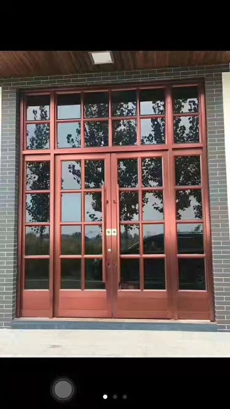 Balcão de decoração de interiores modernos loja porta frontal de alumínio