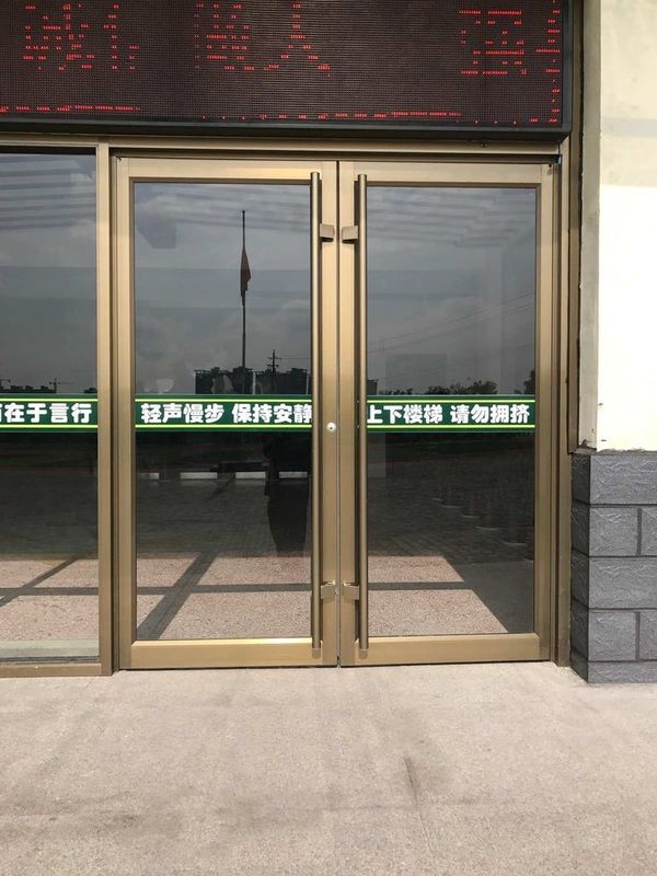 Venda Quente Barata Alta Qualidade Escritório Vidro Atuomatic Portão Fechador Isolamento térmico Kfc Portão