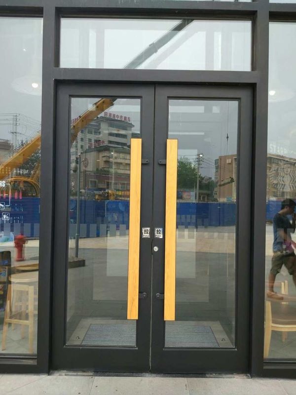 Alumínio de aço inoxidável Exterior Duplo piso de mola automática de balanço Portas 72x96 ODM