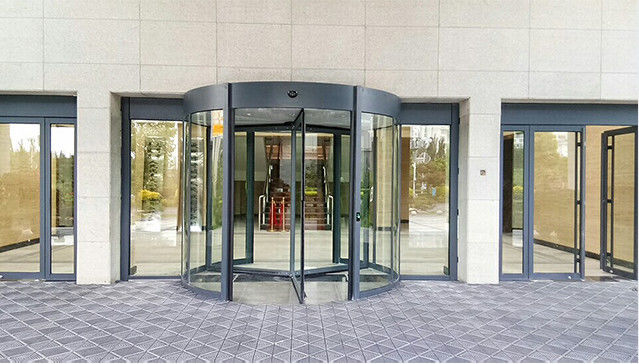 Porta giratória de vidro de novo design para Hotel Aeroporto Shopping Mall Hospital